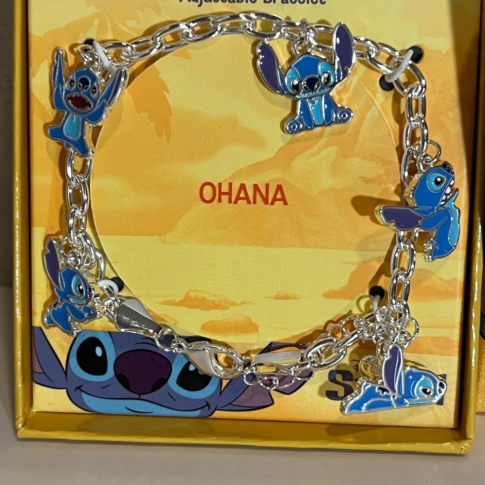 Silver and Blue Charm Bracelet